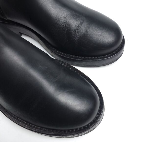 Free People Horse Girl Bryce Equestrian Slouchy Knee Riding Boots Black Leather - Picture 4 of 16